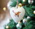 Cocker (Working) Red Ceramic Heart Bauble
